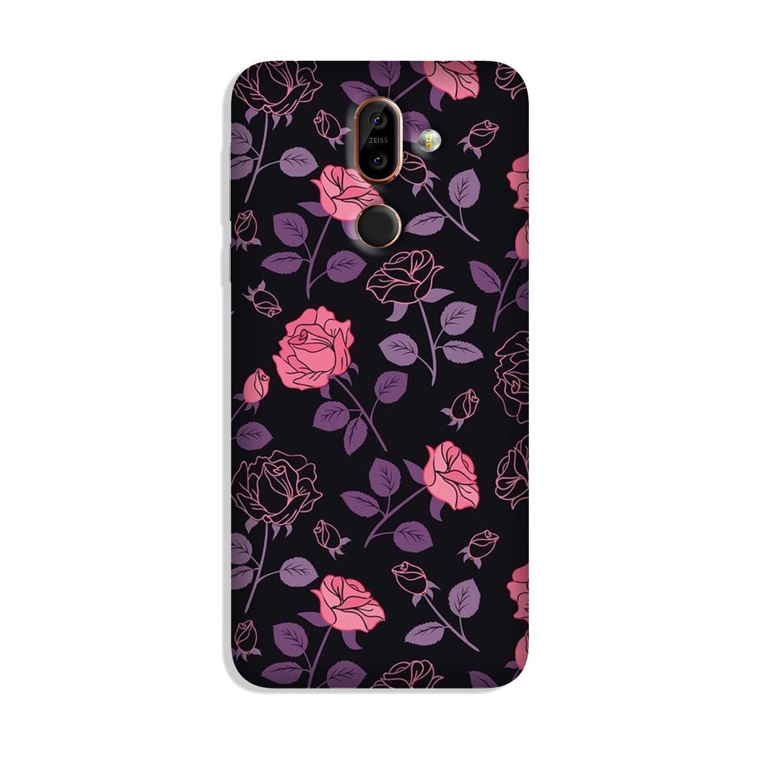 Rose Pattern Case for Nokia 8.1 Rose Pattern Case for Nokia 8.1