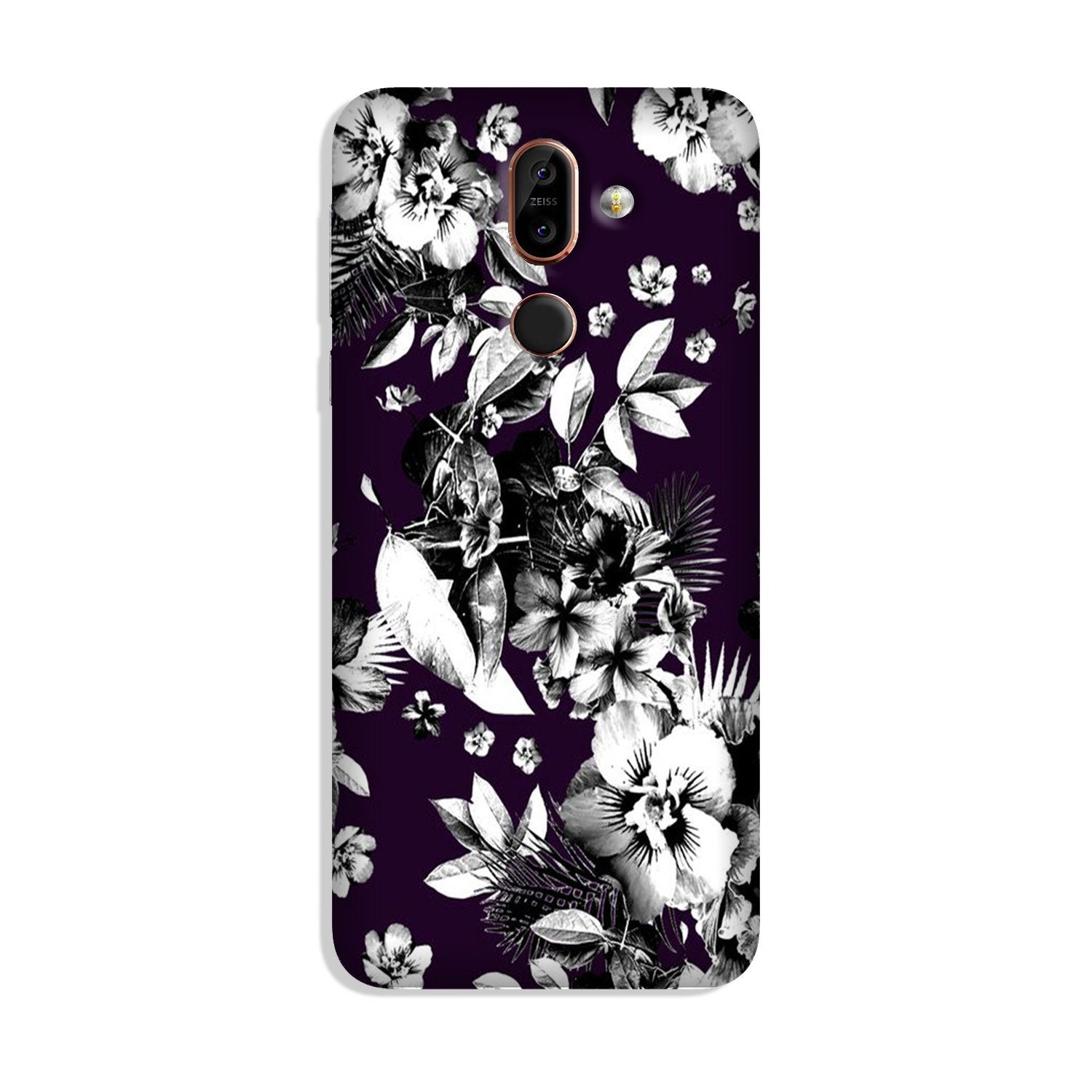white flowers Case for Nokia 8.1 white flowers Case for Nokia 8.1