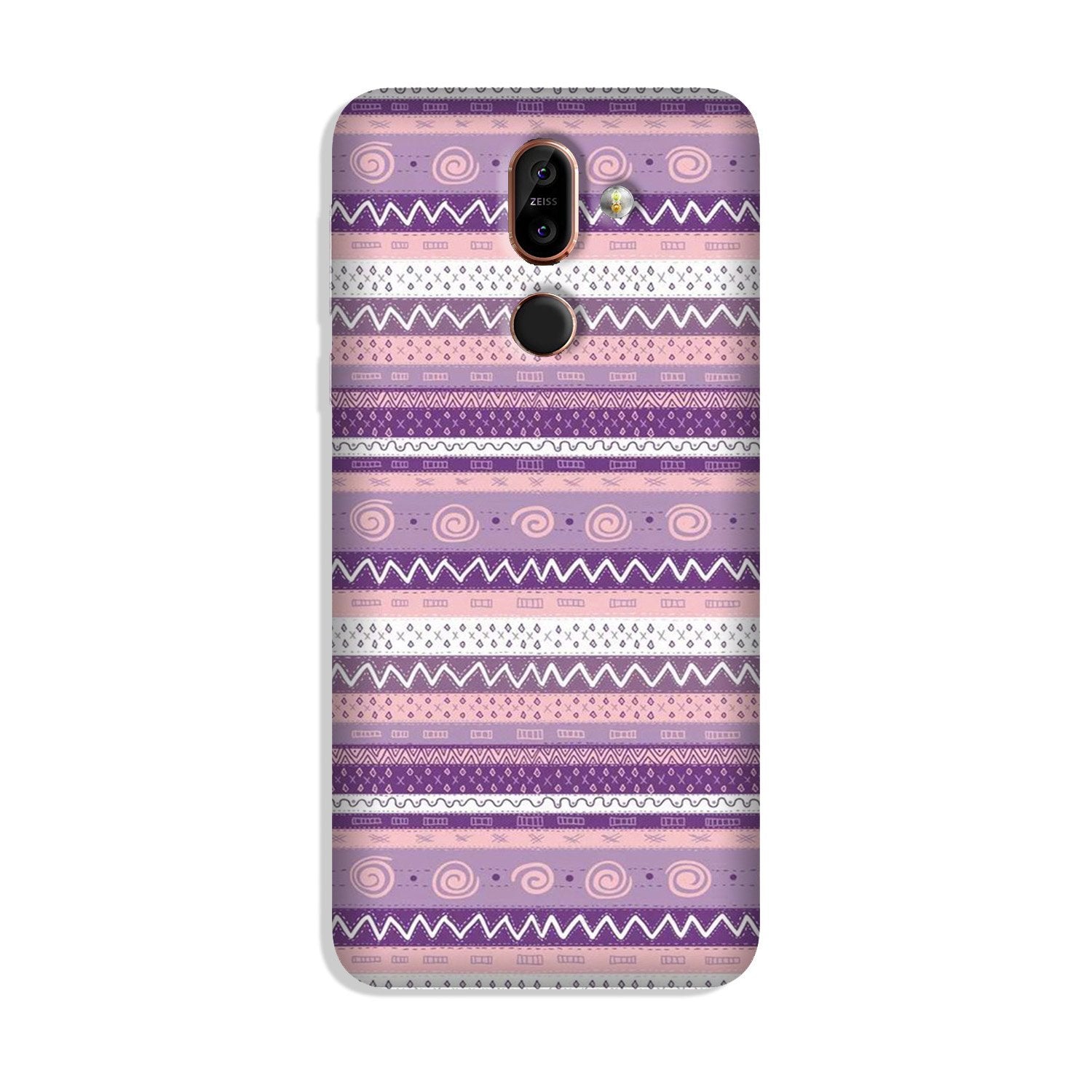 Zigzag line pattern3 Case for Nokia 8.1 Zigzag line pattern3 Case for Nokia 8.1