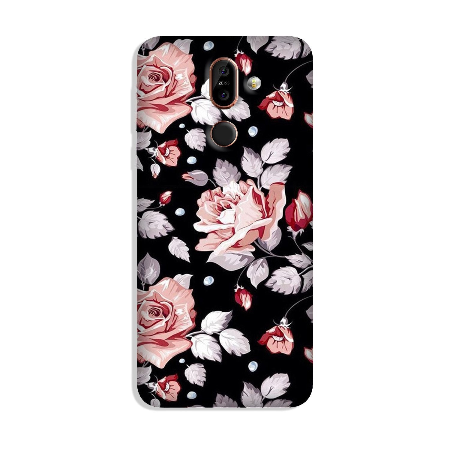 Pink rose Case for Nokia 8.1 Pink rose Case for Nokia 8.1