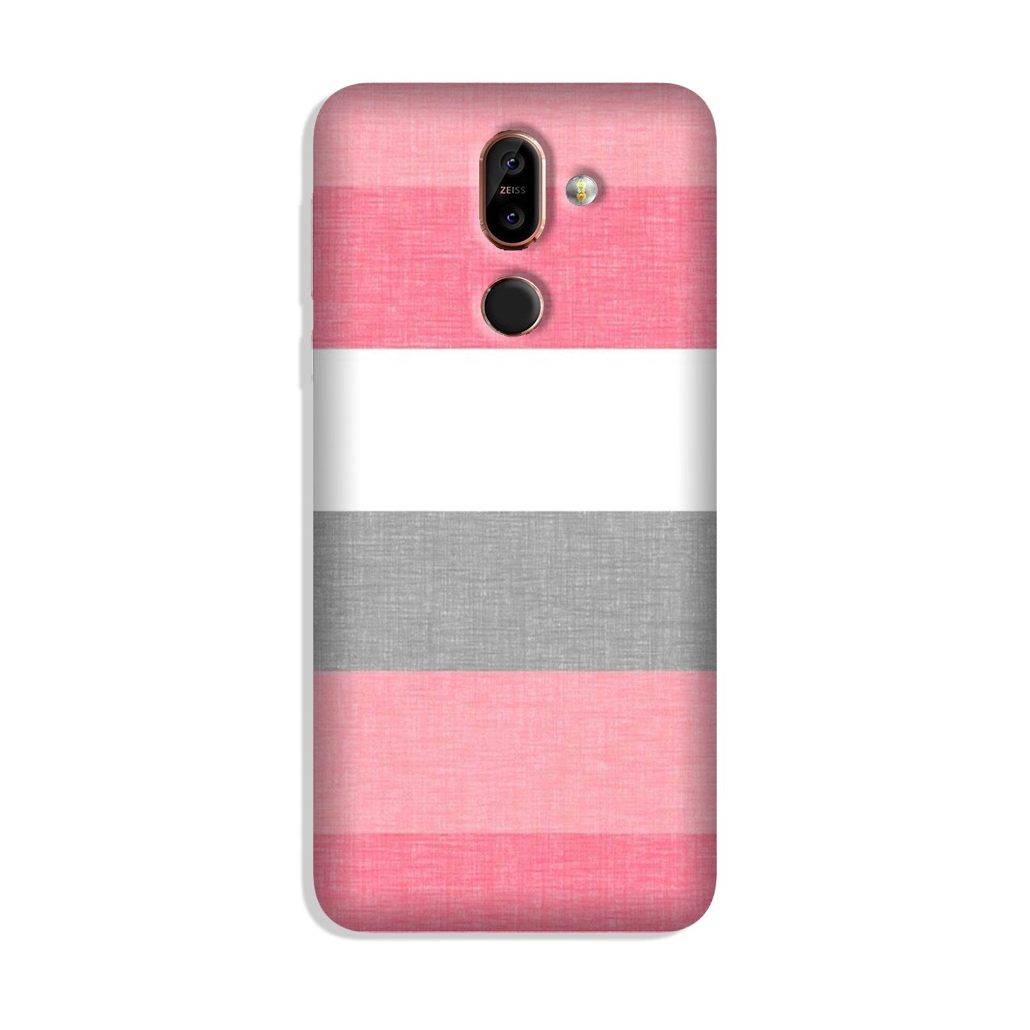 Pink white pattern Case for Nokia 8.1 Pink white pattern Case for Nokia 8.1