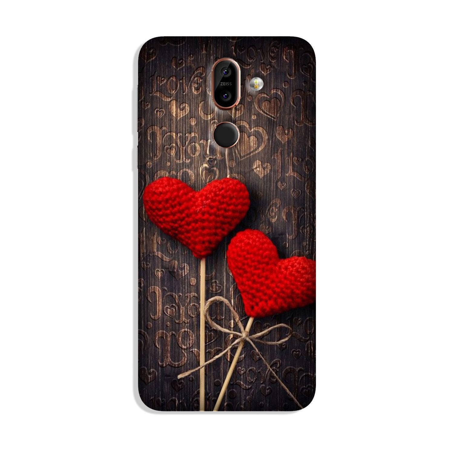 Red Hearts Case for Nokia 8.1 Red Hearts Case for Nokia 8.1