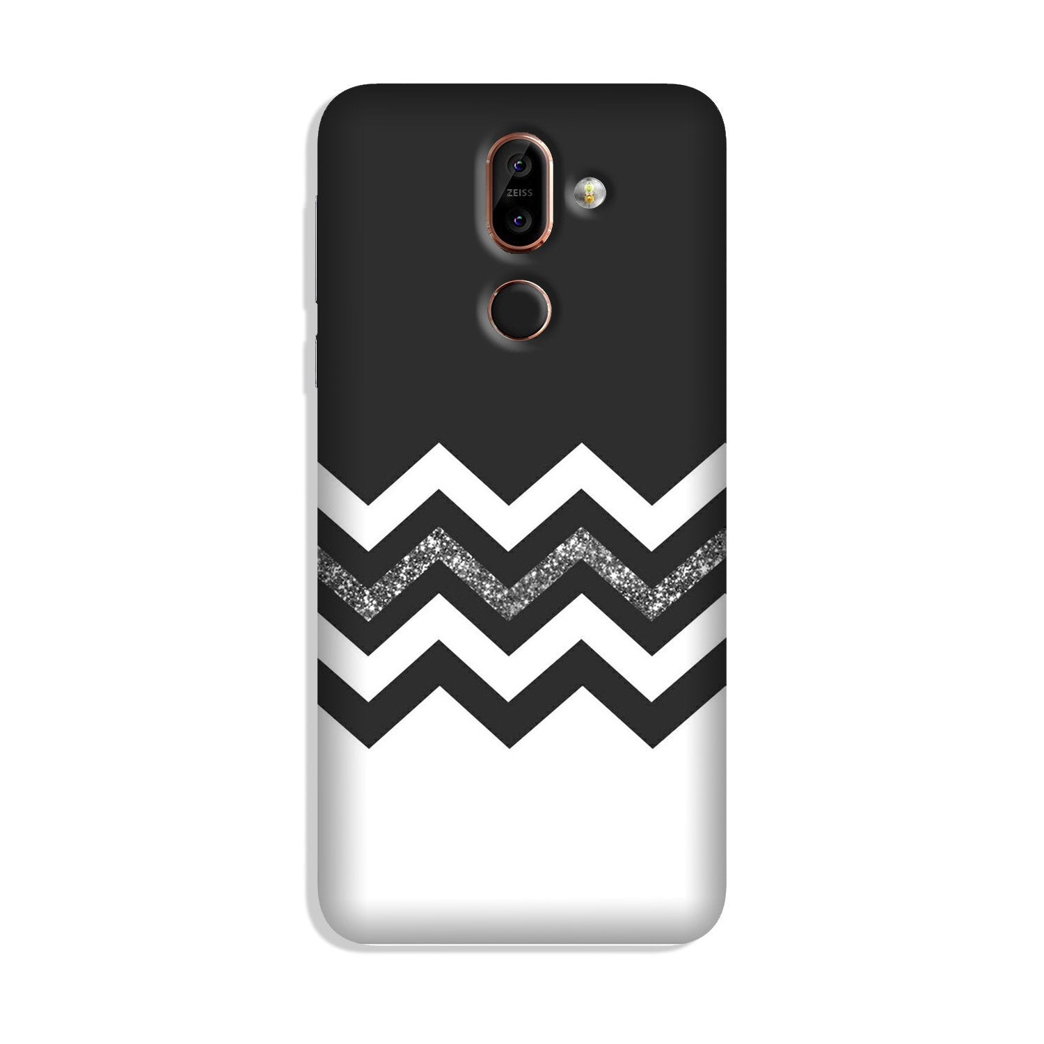 Black white Pattern2Case for Nokia 8.1 Black white Pattern2Case for Nokia 8.1