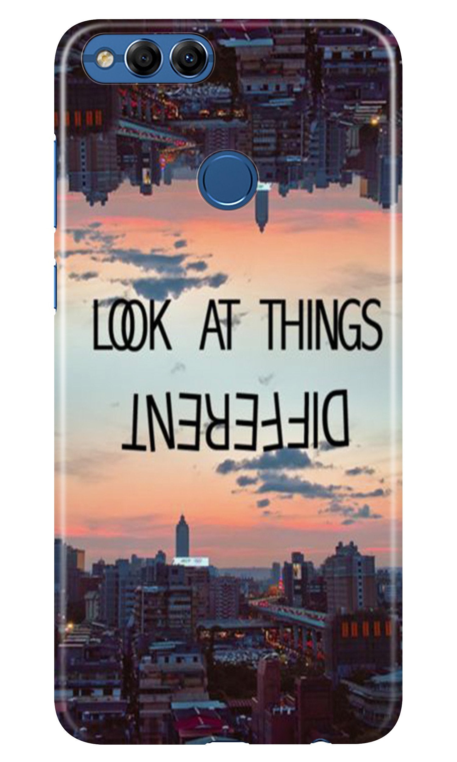Look at things different Mobile Back Case for Huawei Honor 7C (Design - 99) Look at things different Case for Huawei Honor 7C