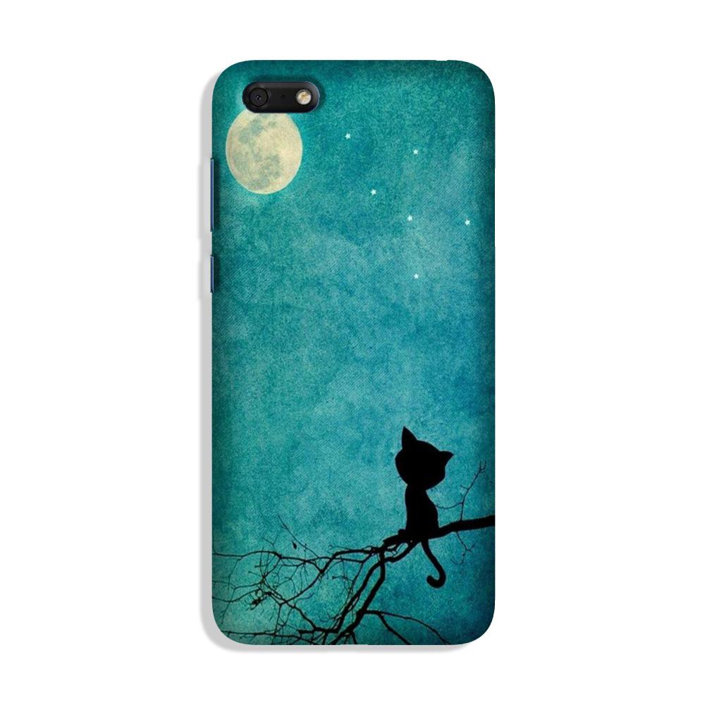 Moon cat Case for Honor 7S Moon cat Case for Honor 7S