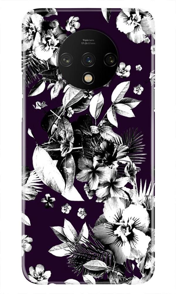 white flowers Mobile Back Case for OnePlus 7T (Design - 7) white flowers Case for OnePlus 7T