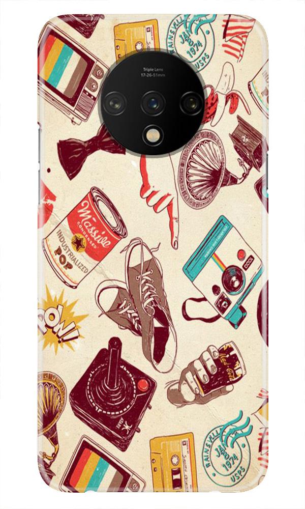 Vintage Mobile Back Case for OnePlus 7T (Design - 35) Vintage Case for OnePlus 7T