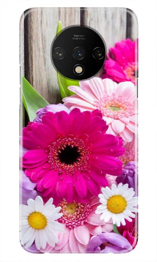 Coloful Daisy2 Mobile Back Case for OnePlus 7T (Design - 76) Coloful Daisy2 Case for OnePlus 7T
