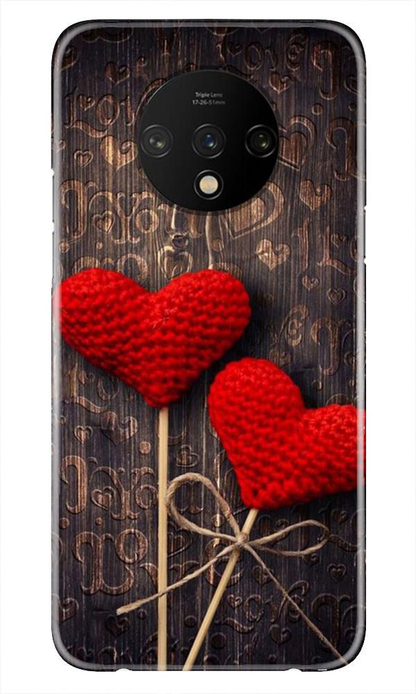 Red Hearts Mobile Back Case for OnePlus 7T (Design - 80) Red Hearts Case for OnePlus 7T