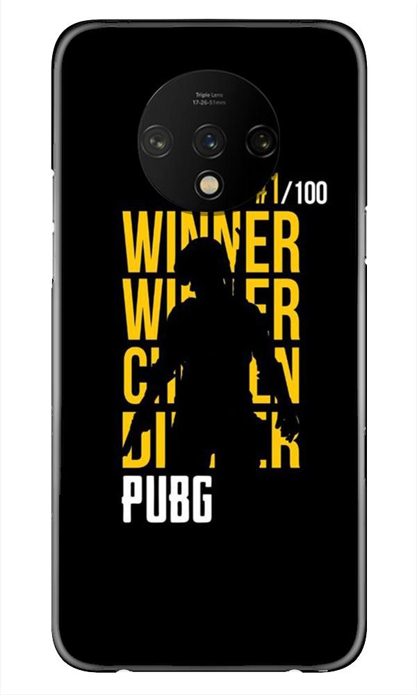 Pubg Winner Winner Mobile Back Case for OnePlus 7T (Design - 177) Pubg Winner Winner Case for OnePlus 7T (Design - 177)