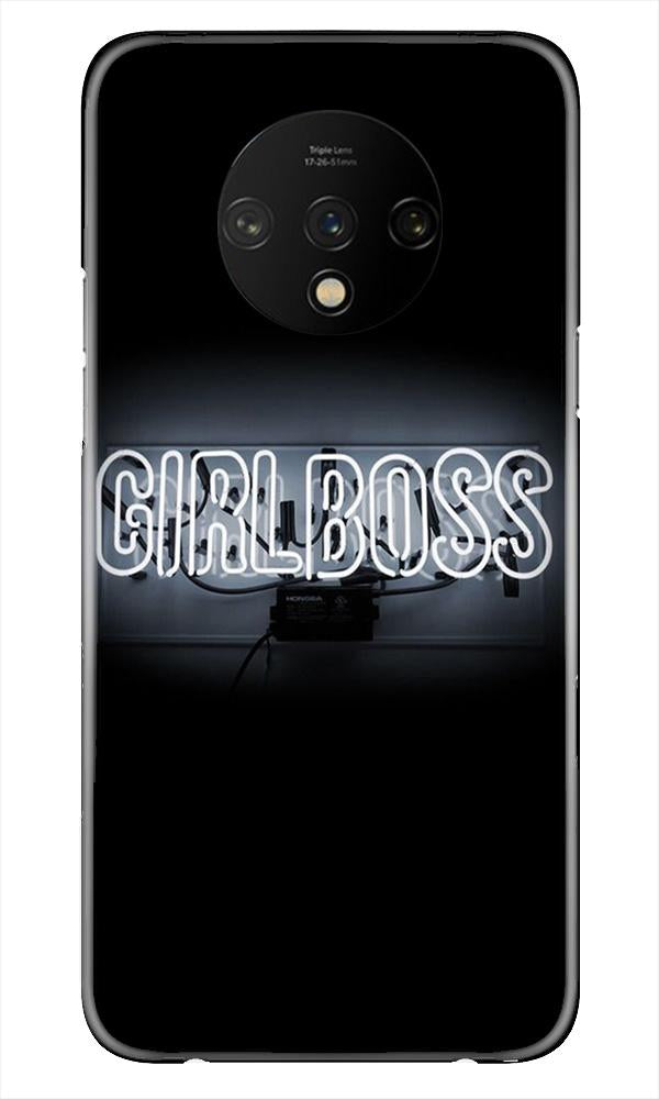 Girl Boss Black Mobile Back Case for OnePlus 7T (Design - 268) Girl Boss Black Case for OnePlus 7T (Design No. 268)