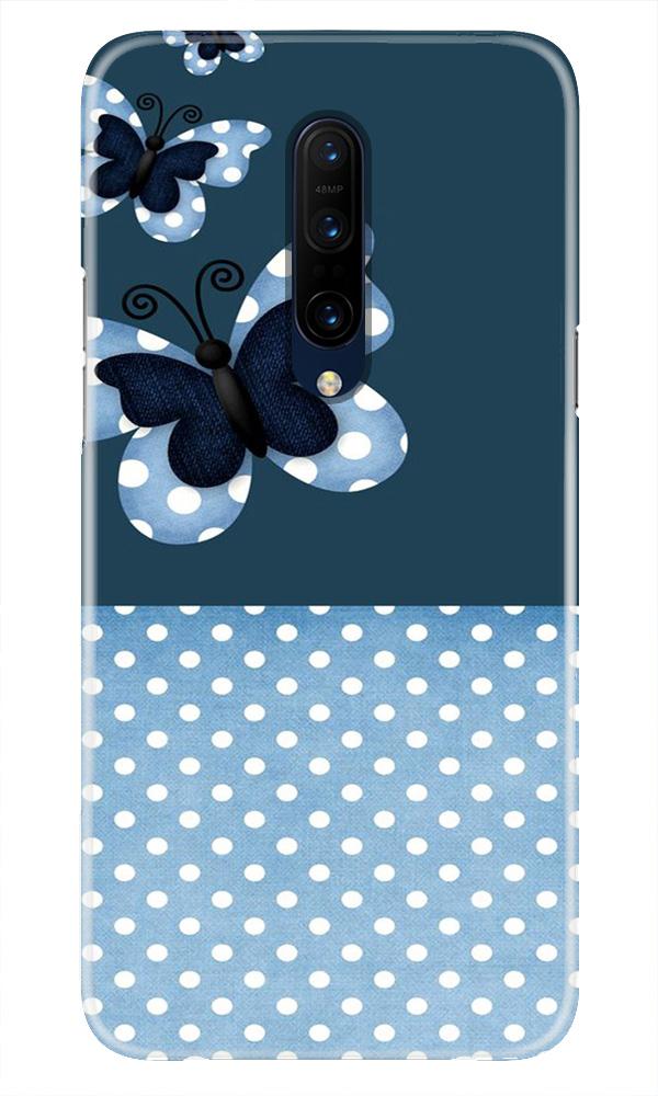 White dots Butterfly Mobile Back Case for OnePlus 7T pro (Design - 31) White dots Butterfly Case for OnePlus 7T pro