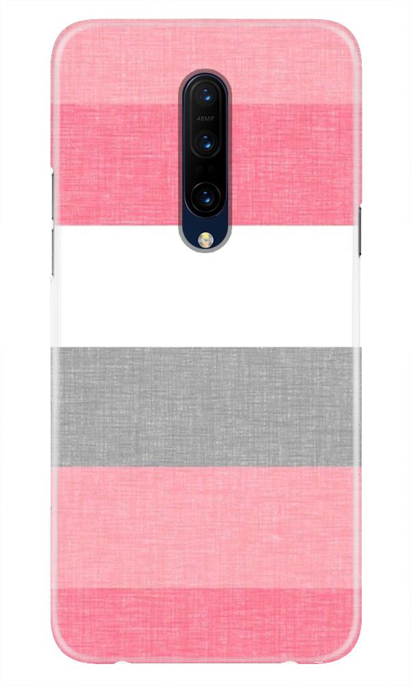 Pink white pattern Mobile Back Case for OnePlus 7T pro (Design - 55) Pink white pattern Case for OnePlus 7T pro