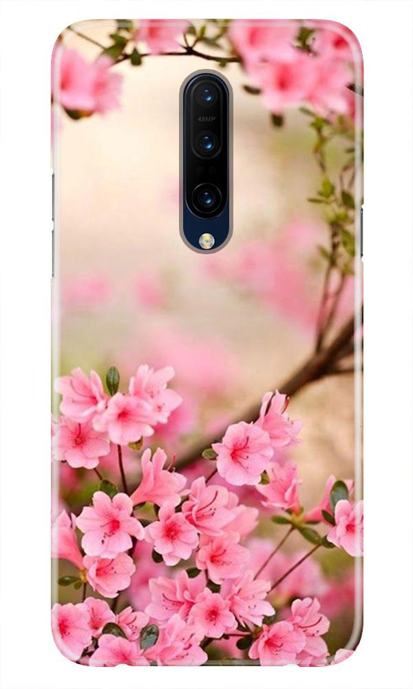 Pink flowers Mobile Back Case for OnePlus 7T pro (Design - 69) Pink flowers Case for OnePlus 7T pro