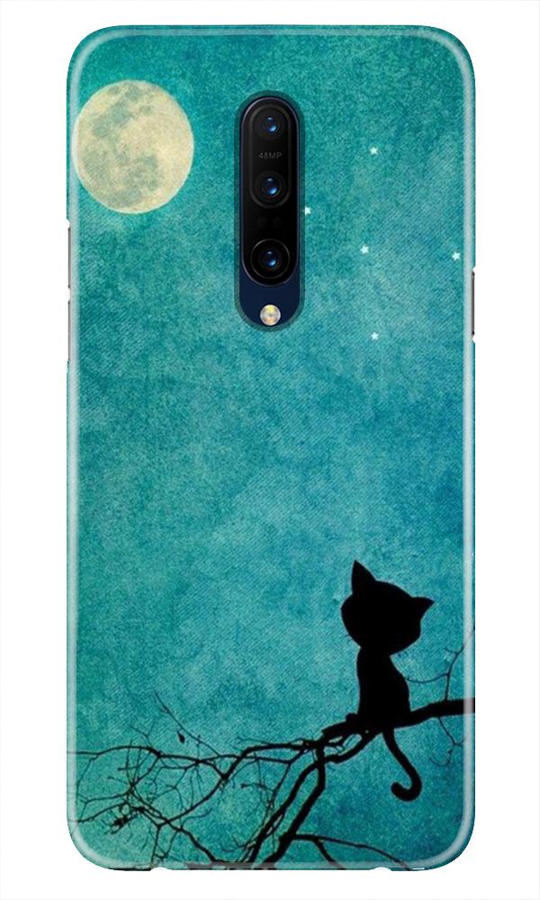 Moon cat Mobile Back Case for OnePlus 7T pro (Design - 70) Moon cat Case for OnePlus 7T pro