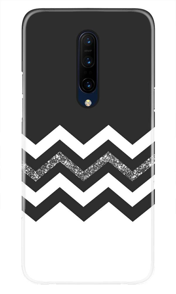 Black white Pattern2Mobile Back Case for OnePlus 7T pro (Design - 83) Black white Pattern2Case for OnePlus 7T pro