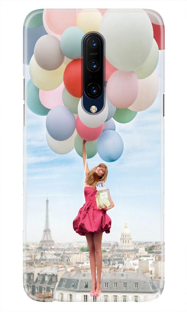 Girl with Baloon Mobile Back Case for OnePlus 7T pro (Design - 84) Girl with Baloon Case for OnePlus 7T pro