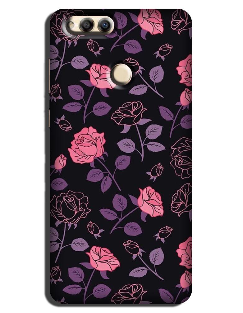 Rose Black Background Case for Honor 7X Rose Black Background Case for Honor 7X