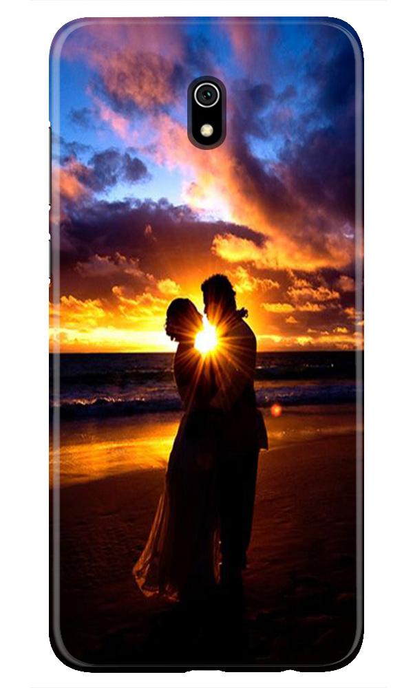 Couple Sea shore Mobile Back Case for Xiaomi Redmi 8A (Design - 13) Couple Sea shore Case for Xiaomi Redmi 8A