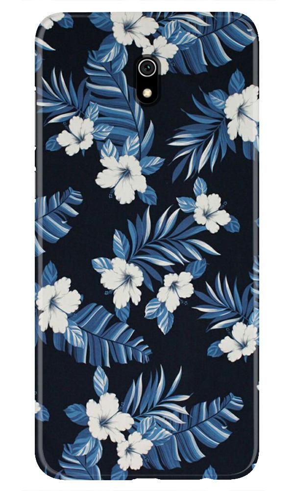 White flowers Blue Background2 Mobile Back Case for Xiaomi Redmi 8A (Design - 15) White flowers Blue Background2 Case for Xiaomi Redmi 8A