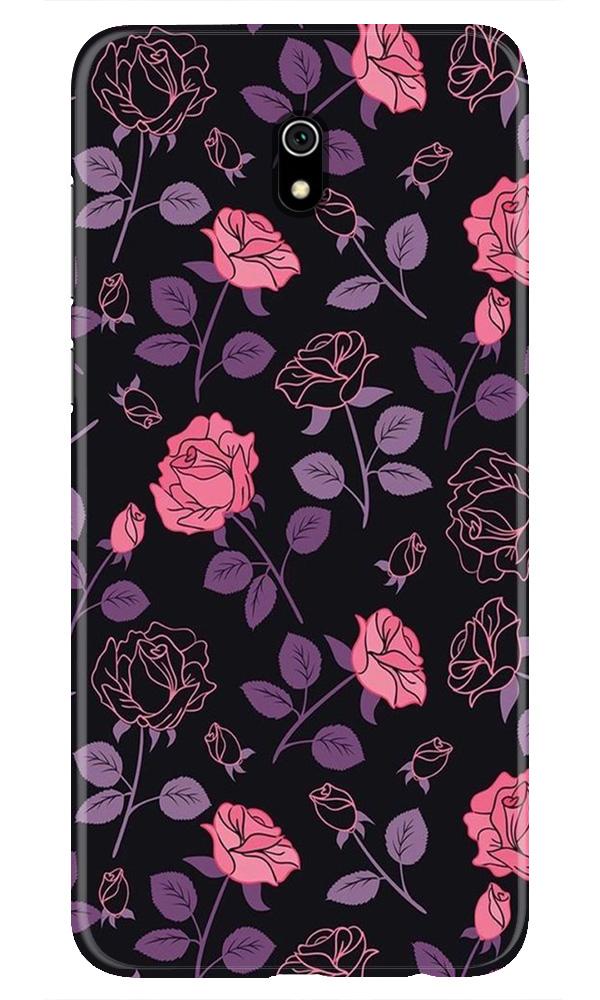 Rose Black Background Mobile Back Case for Xiaomi Redmi 8A (Design - 27) Rose Black Background Case for Xiaomi Redmi 8A