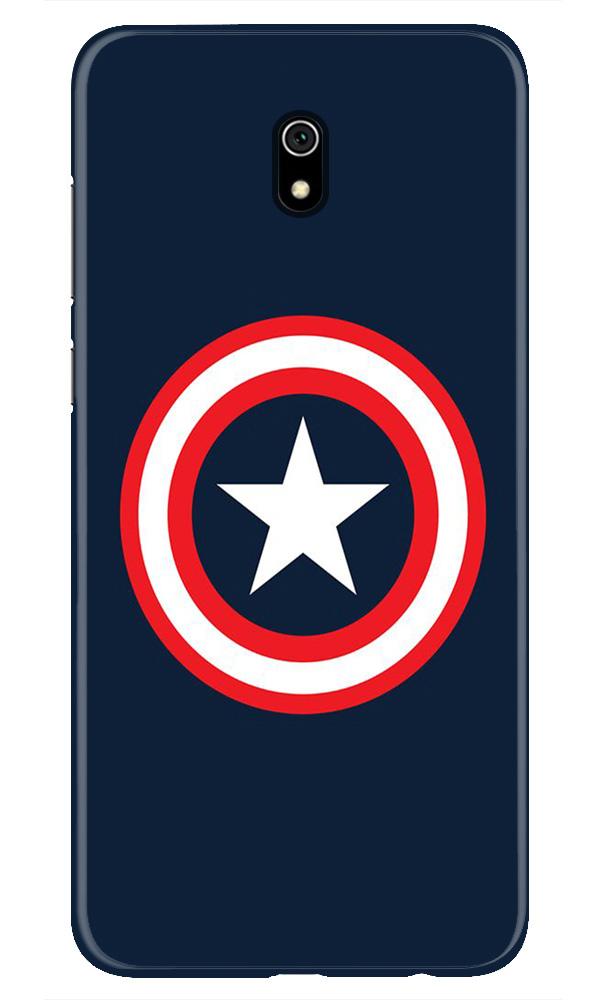 Captain America Mobile Back Case for Xiaomi Redmi 8A (Design - 42) Captain America Case for Xiaomi Redmi 8A