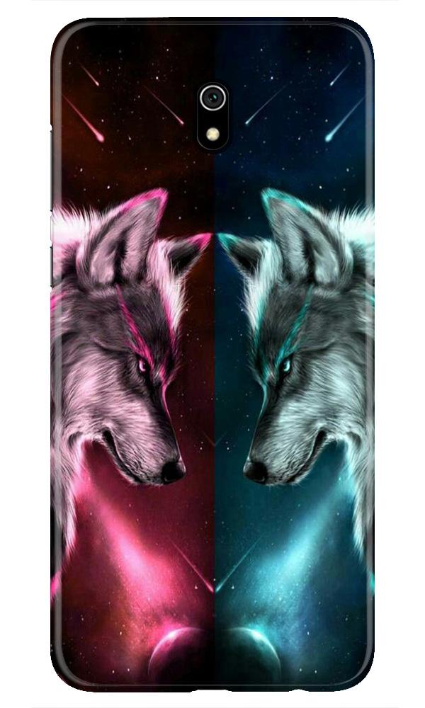 Wolf fight Mobile Back Case for Xiaomi Redmi 8A (Design - 221) Wolf fight Case for Xiaomi Redmi 8A (Design No. 221)