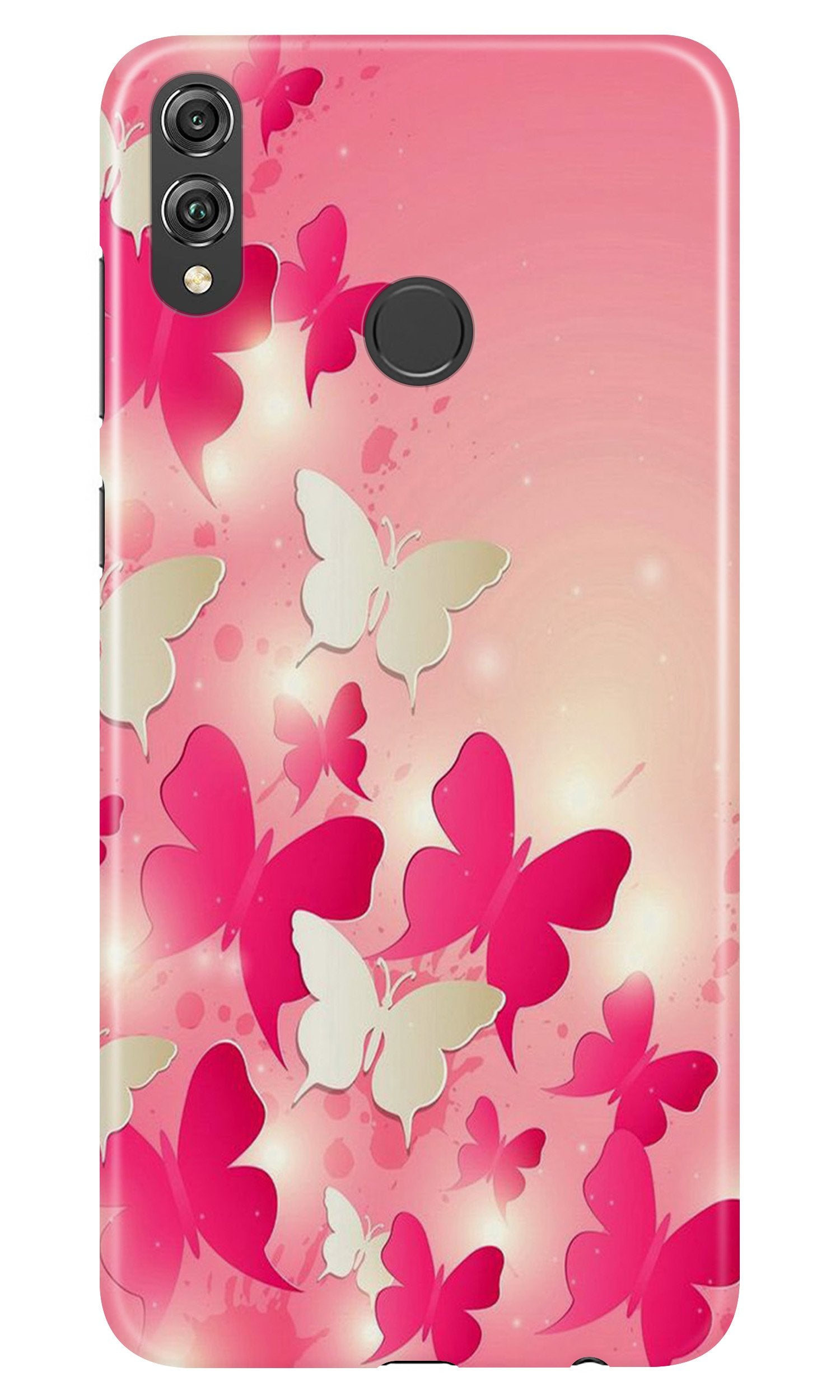 White Pick Butterflies Case for Honor 8X White Pick Butterflies Case for Honor 8X
