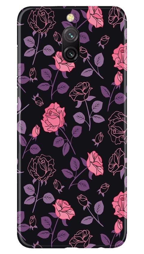 Rose Pattern Mobile Back Case for Redmi 8a Dual (Design - 2) Rose Pattern Case for Redmi 8a Dual