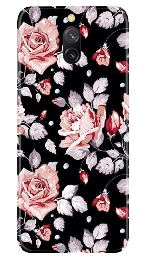 Pink rose Mobile Back Case for Redmi 8a Dual (Design - 12) Pink rose Case for Redmi 8a Dual
