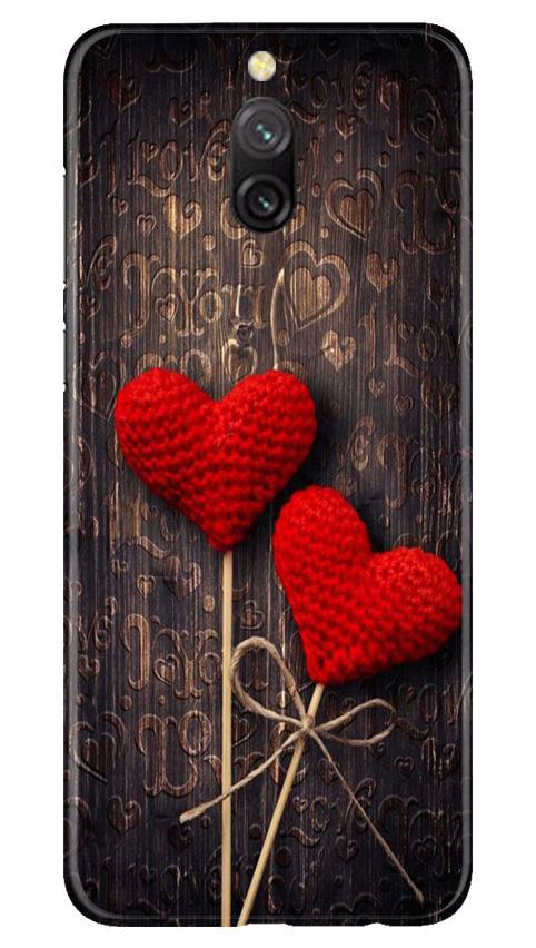 Red Hearts Mobile Back Case for Redmi 8a Dual (Design - 80) Red Hearts Case for Redmi 8a Dual