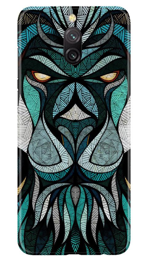 Lion Mobile Back Case for Redmi 8a Dual (Design - 97) Lion Case for Redmi 8a Dual