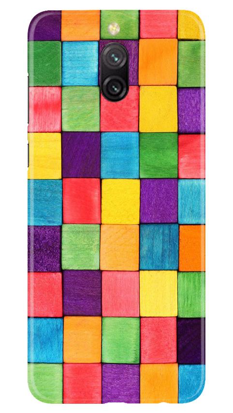 Colorful Square Mobile Back Case for Redmi 8a Dual (Design - 218) Colorful Square Case for Redmi 8a Dual (Design No. 218)