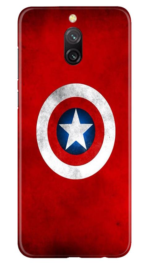Captain America Mobile Back Case for Redmi 8a Dual (Design - 249) Captain America Case for Redmi 8a Dual (Design No. 249)