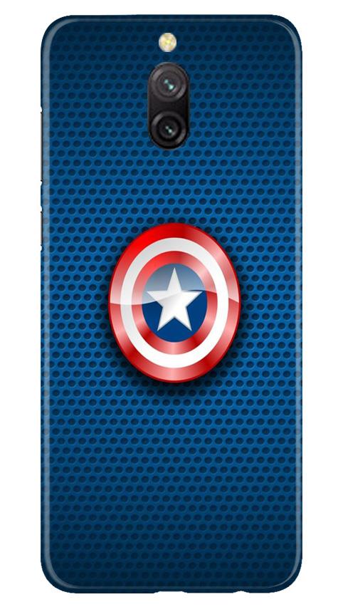 Captain America Shield Mobile Back Case for Redmi 8a Dual (Design - 253) Captain America Shield Case for Redmi 8a Dual (Design No. 253)