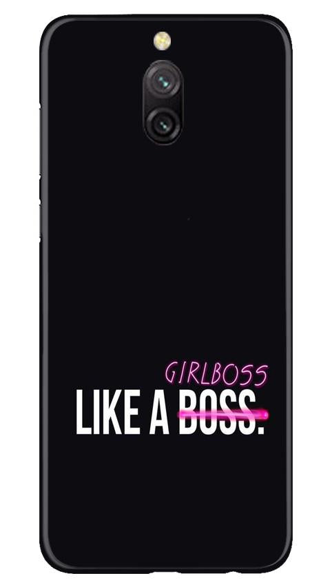 Like a Girl Boss Mobile Back Case for Redmi 8a Dual (Design - 265) Like a Girl Boss Case for Redmi 8a Dual (Design No. 265)