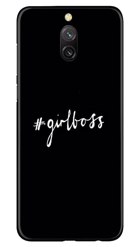 #GirlBoss Mobile Back Case for Redmi 8a Dual (Design - 266) #GirlBoss Case for Redmi 8a Dual (Design No. 266)