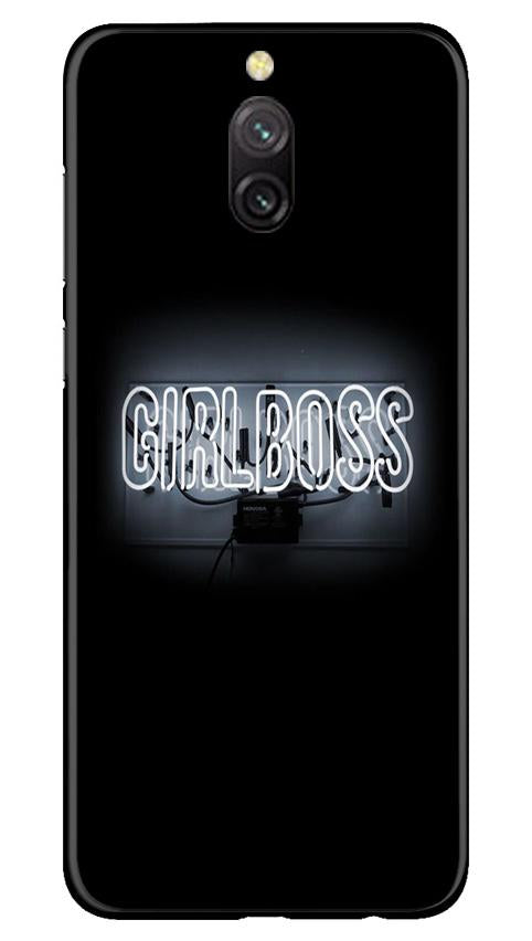 Girl Boss Black Mobile Back Case for Redmi 8a Dual (Design - 268) Girl Boss Black Case for Redmi 8a Dual (Design No. 268)