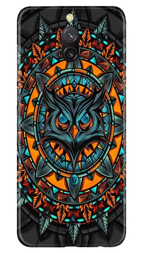 Owl Mobile Back Case for Redmi 8a Dual (Design - 360)