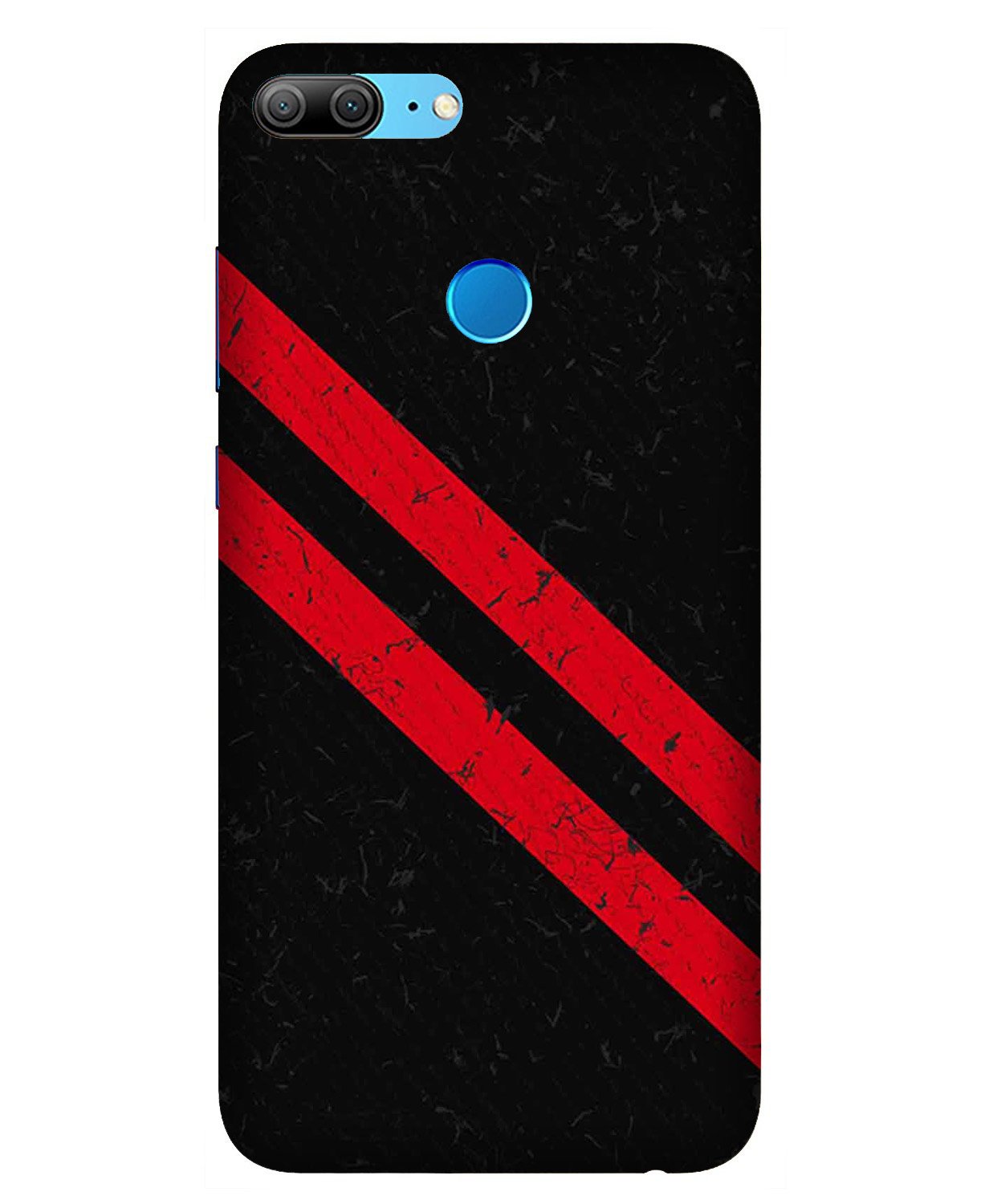 Black Red Pattern Mobile Back Case for Honor 9 Lite (Design - 373) Black Red Pattern Mobile Back Case for Honor 9 Lite (Design - 373)