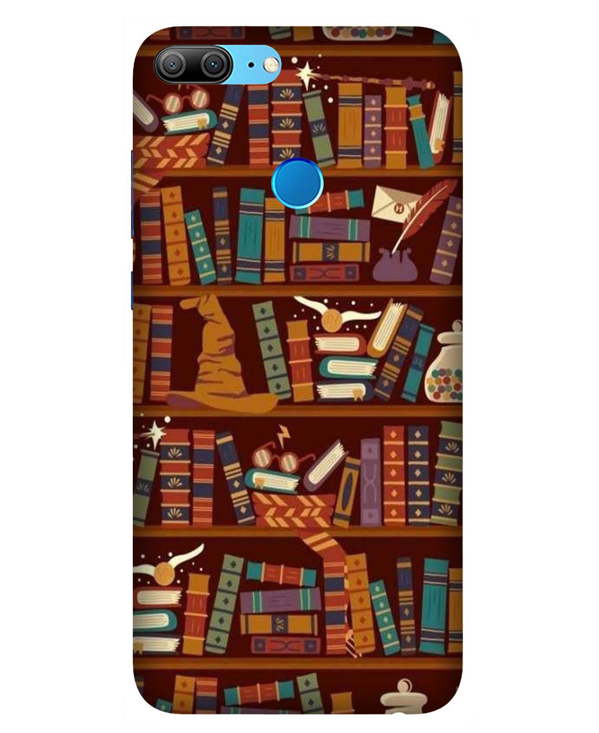 Book Shelf Mobile Back Case for Honor 9 Lite (Design - 390) Book Shelf Mobile Back Case for Honor 9 Lite (Design - 390)