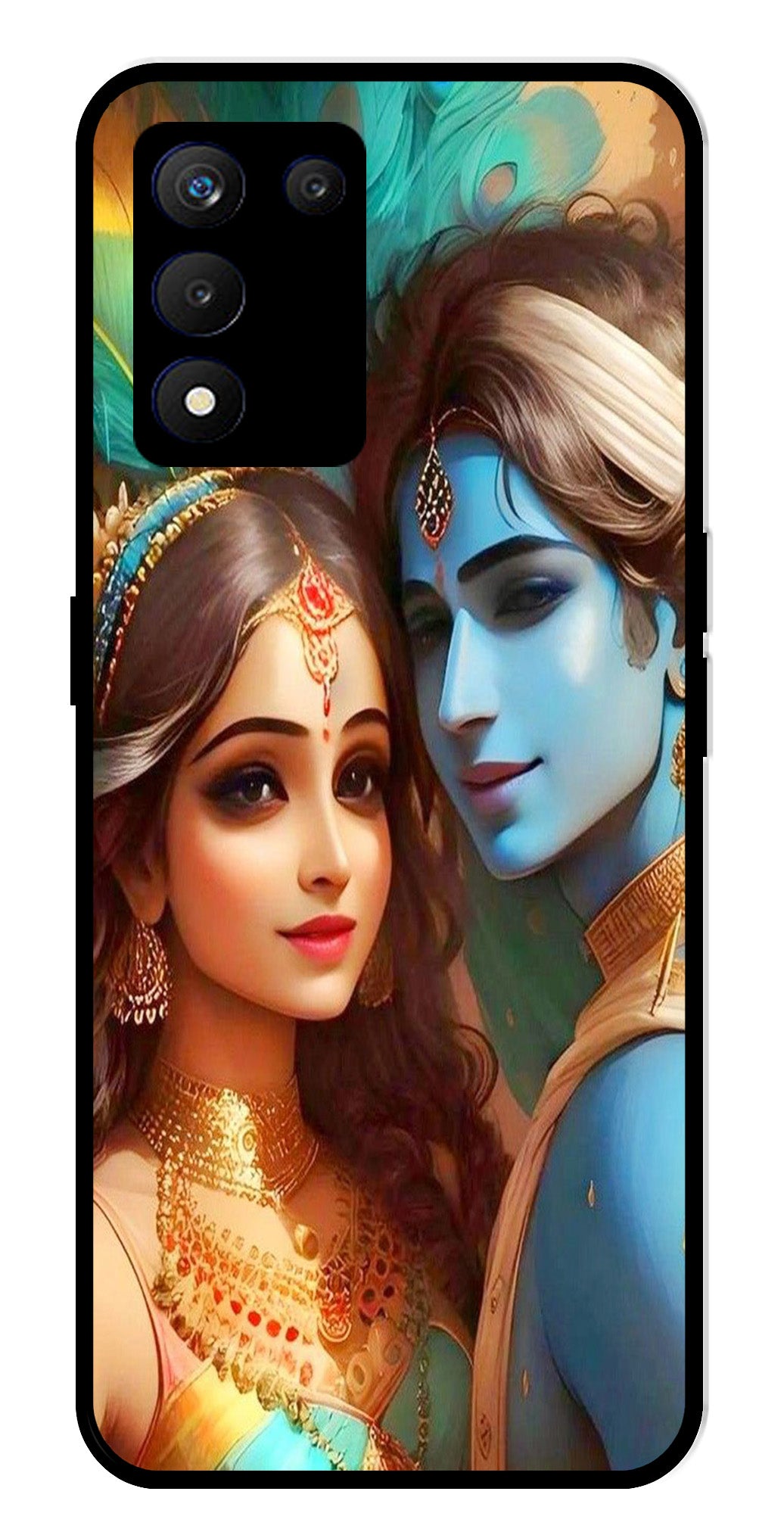 Lord Radha Krishna Metal Mobile Case for Realme 9 SE 5G Lord Radha Krishna Metal Mobile Case for Realme 9 SE 5G (Design No -01)