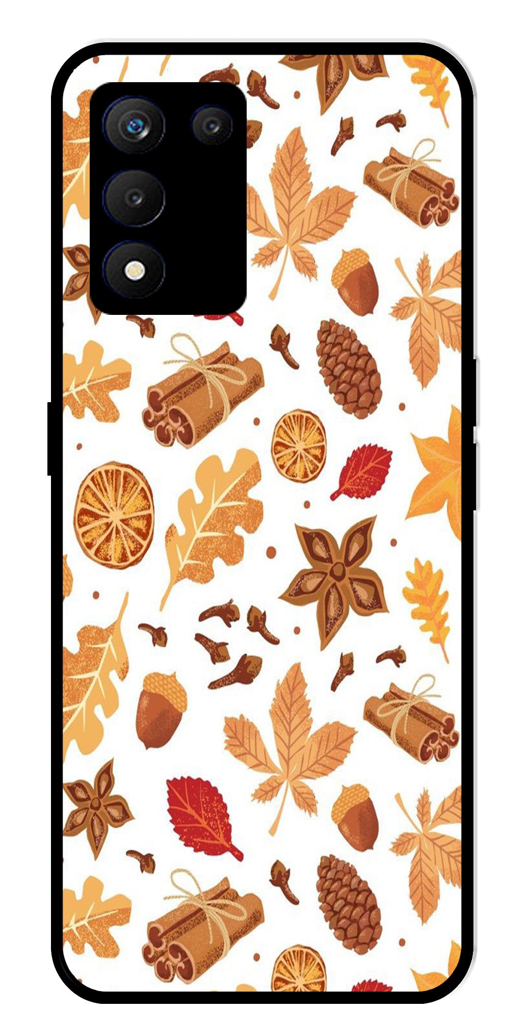 Autumn Leaf Metal Mobile Case for Realme 9 SE 5G Autumn Leaf Metal Mobile Case for Realme 9 SE 5G (Design No -19)