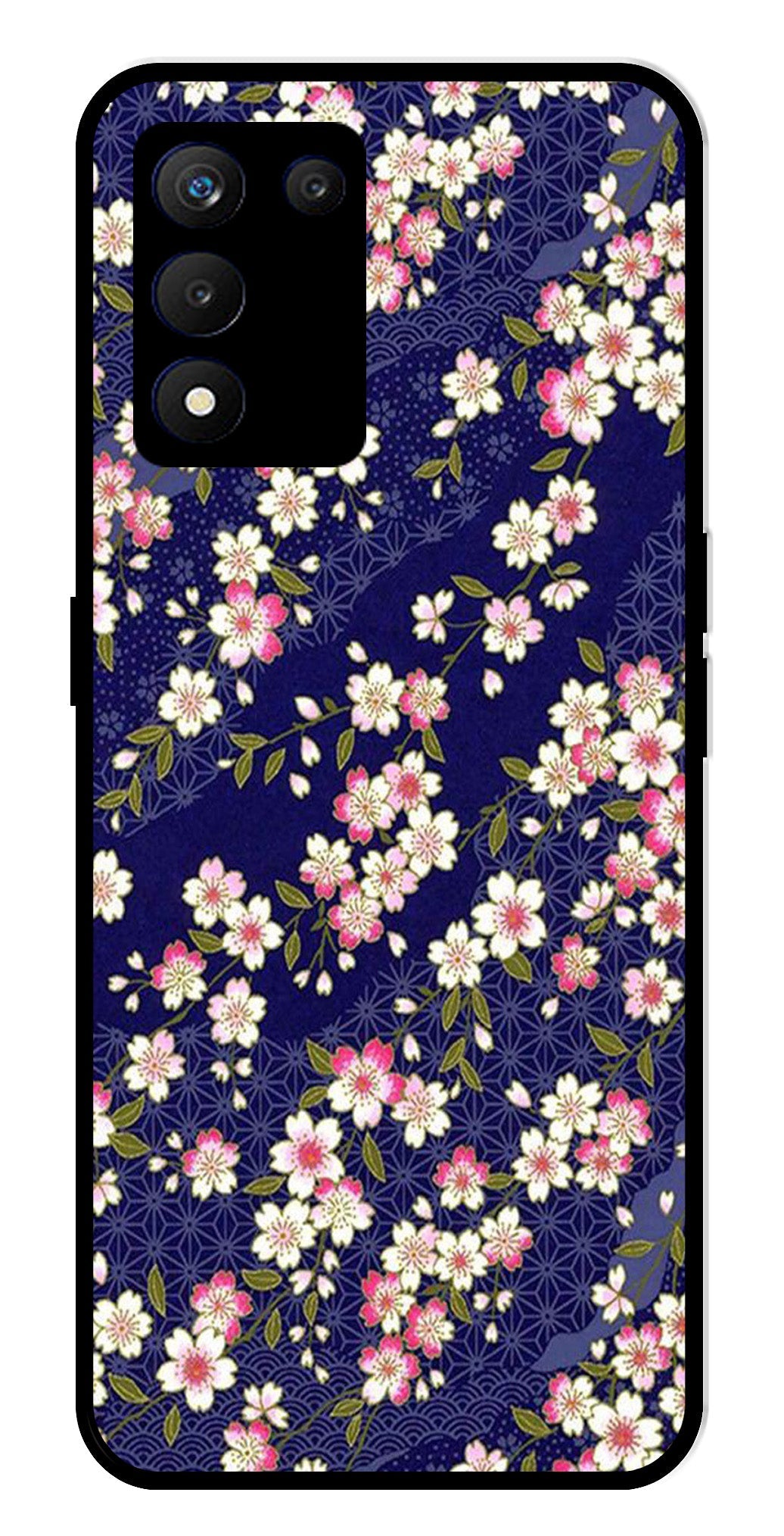 Flower Design Metal Mobile Case for Realme 9 SE 5G Flower Design Metal Mobile Case for Realme 9 SE 5G (Design No -25)