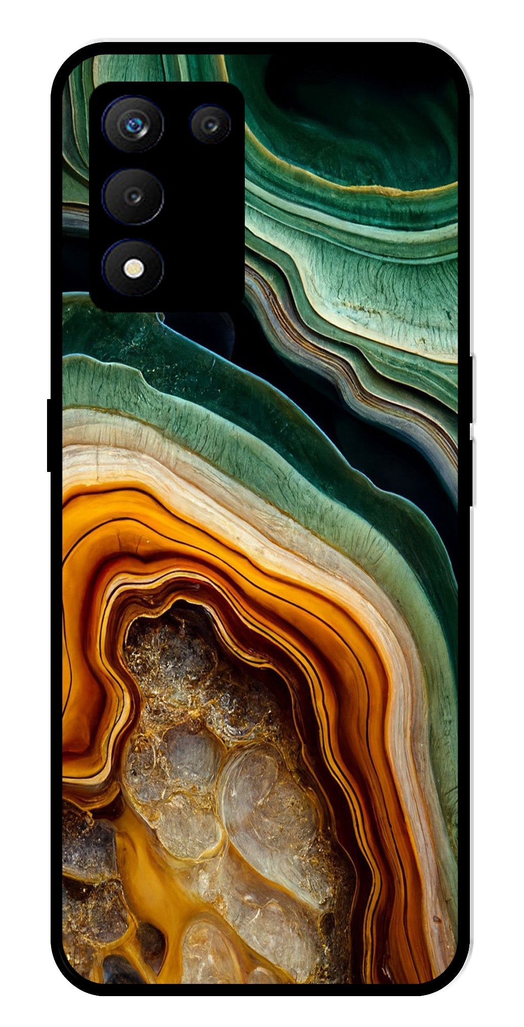 Marble Design Metal Mobile Case for Realme 9 SE 5G Marble Design Metal Mobile Case for Realme 9 SE 5G (Design No -28)