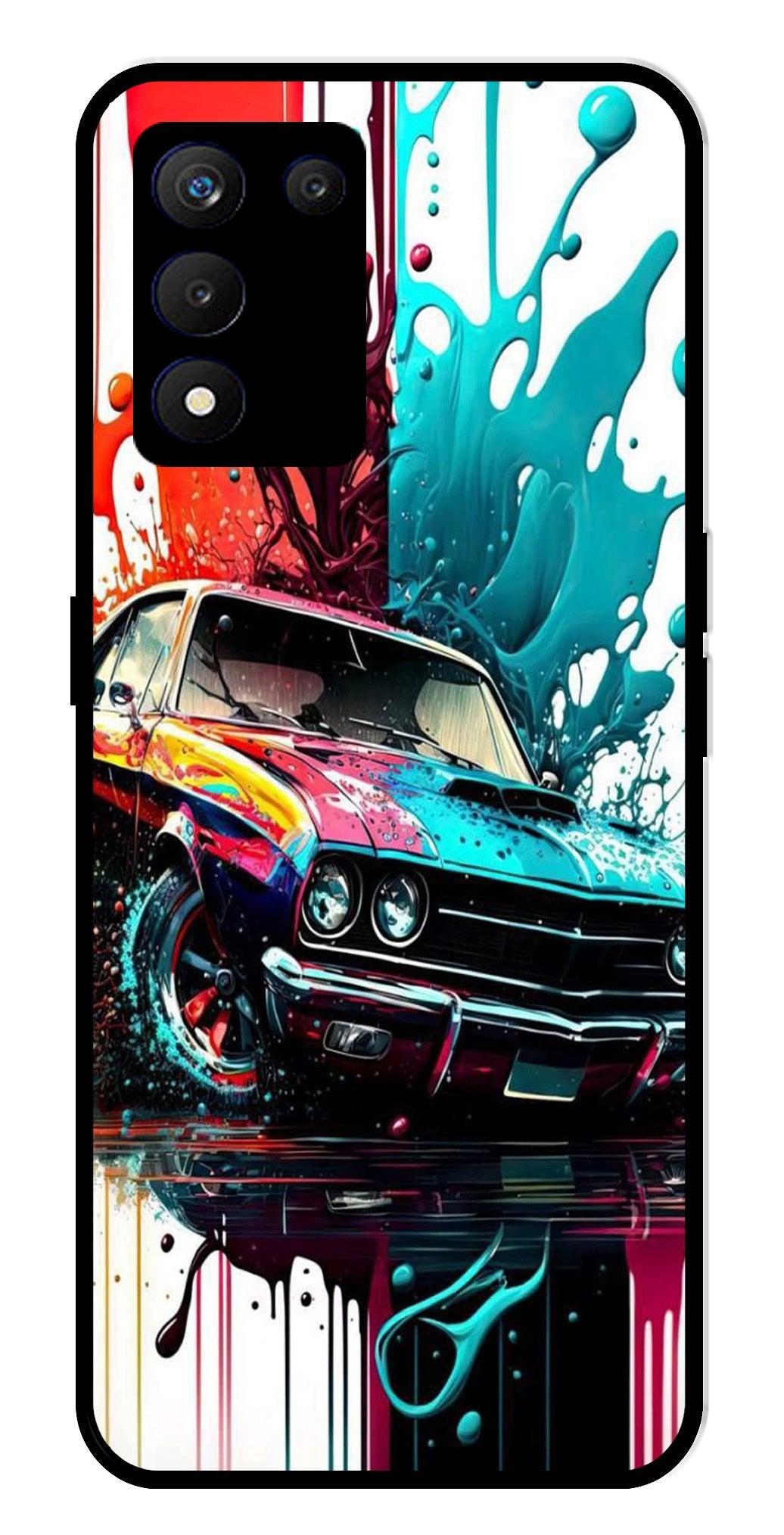 Vintage Car Metal Mobile Case for Realme 9 SE 5G Vintage Car Metal Mobile Case for Realme 9 SE 5G (Design No -29)