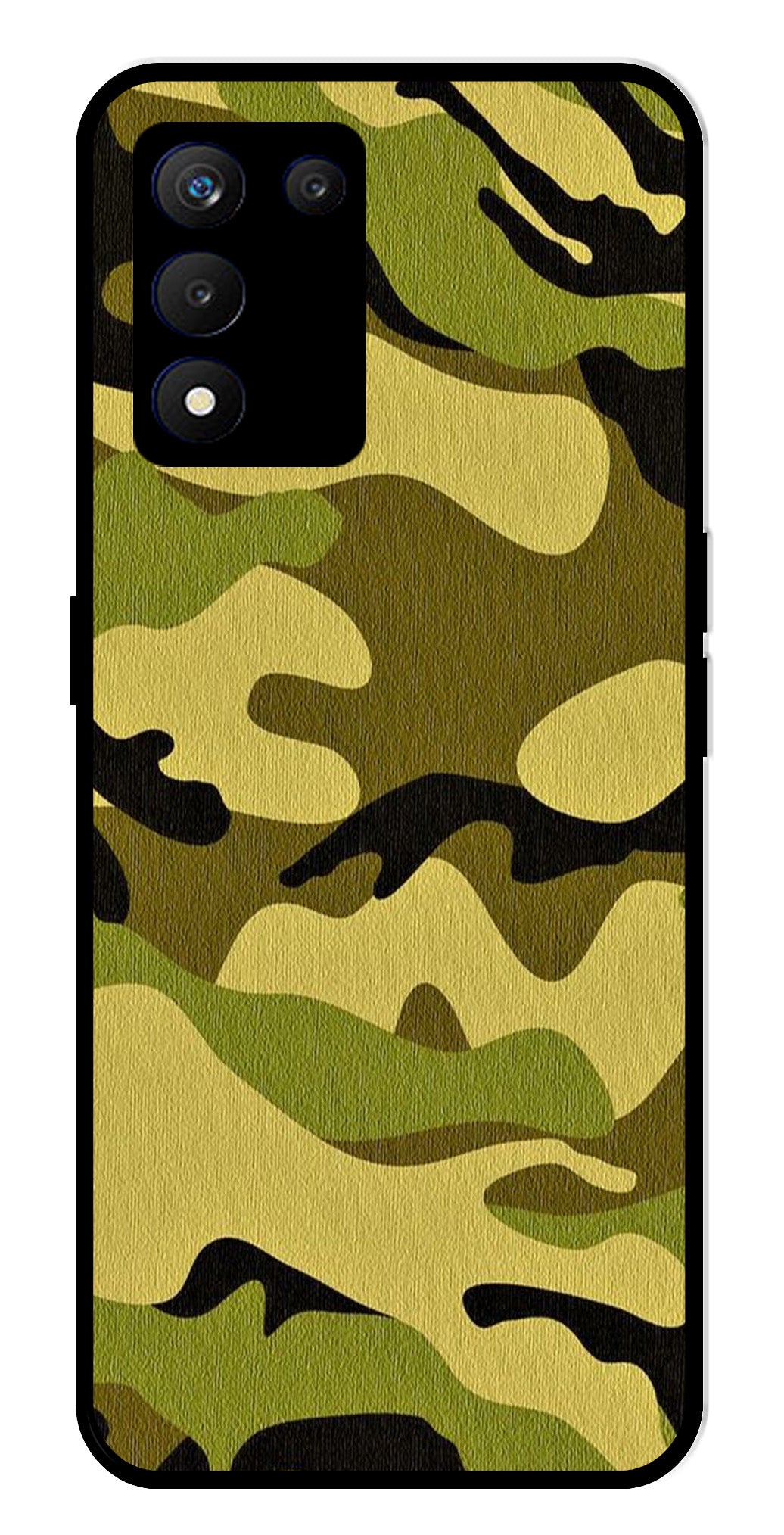 Army Pattern Metal Mobile Case for Realme 9 SE 5G Army Pattern Metal Mobile Case for Realme 9 SE 5G (Design No -35)