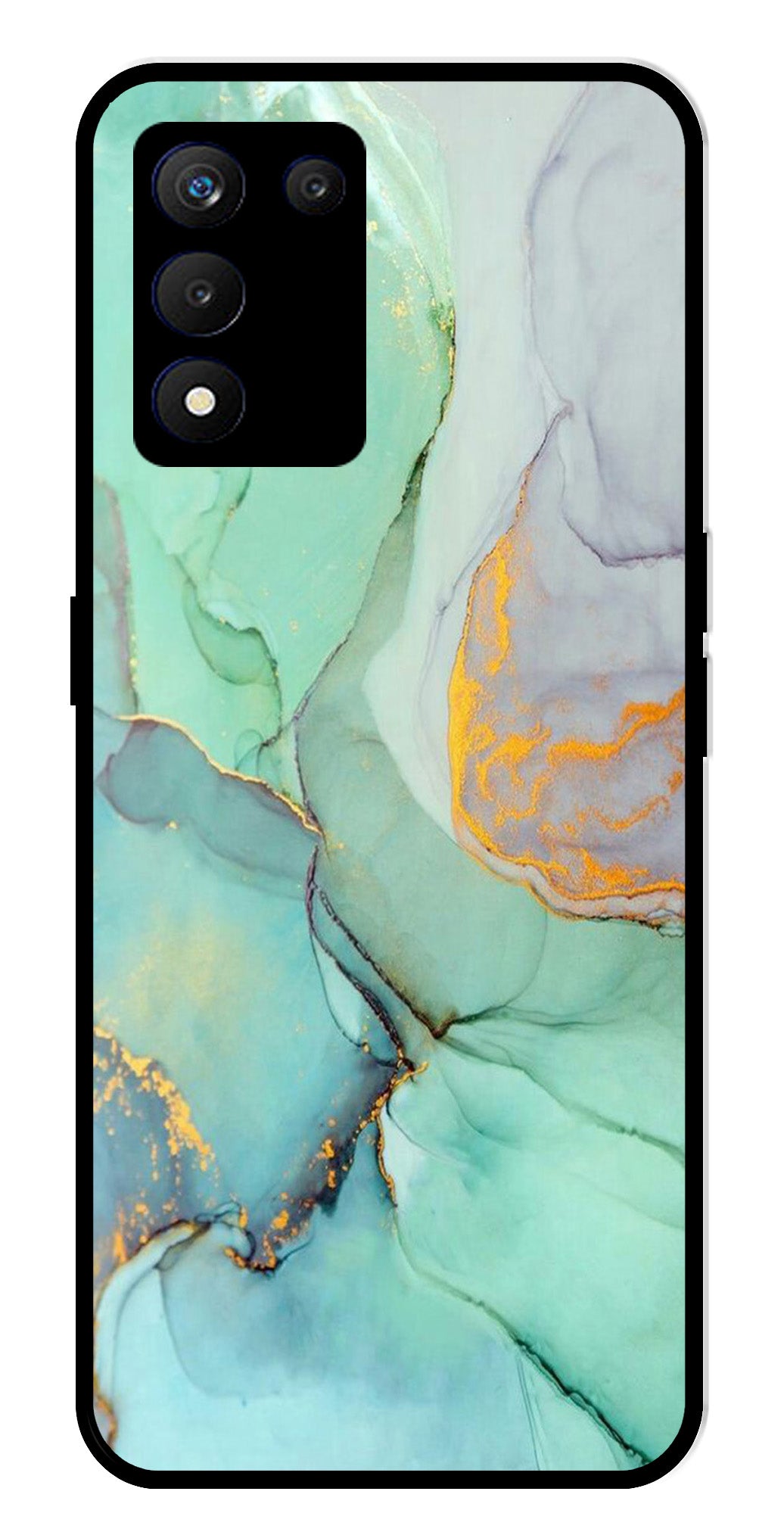 Marble Design Metal Mobile Case for Realme 9 SE 5G Marble Design Metal Mobile Case for Realme 9 SE 5G (Design No -46)