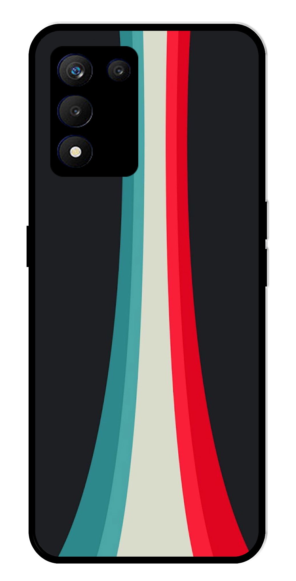 Modern Art Colorful Metal Mobile Case for Realme 9 SE 5G Modern Art Colorful Metal Mobile Case for Realme 9 SE 5G (Design No -48)