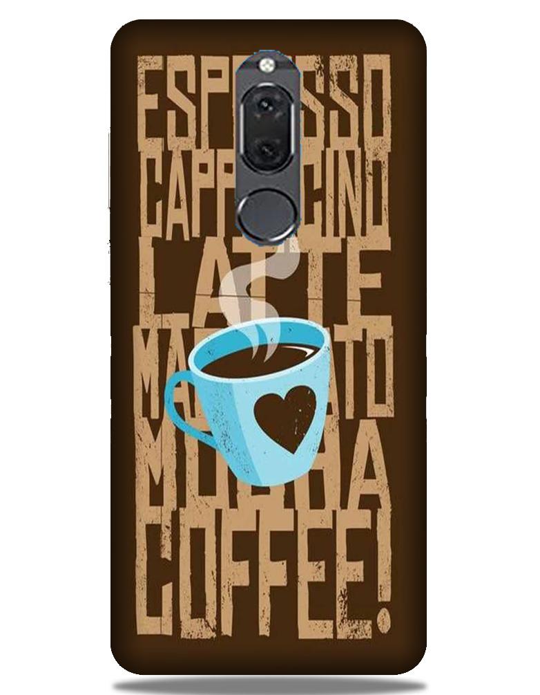 Love Coffee Mobile Back Case for Honor 9i (Design - 351) Love Coffee Mobile Back Case for Honor 9i (Design - 351)